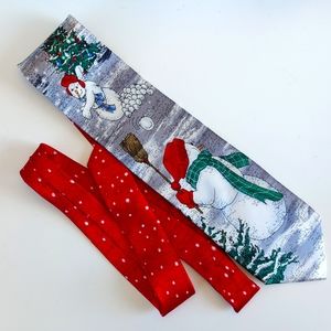 Snowman Christmas Tie